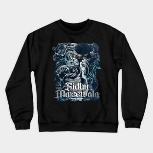 Sidhu Moosewala Tattoo Design Crewneck Sweatshirt